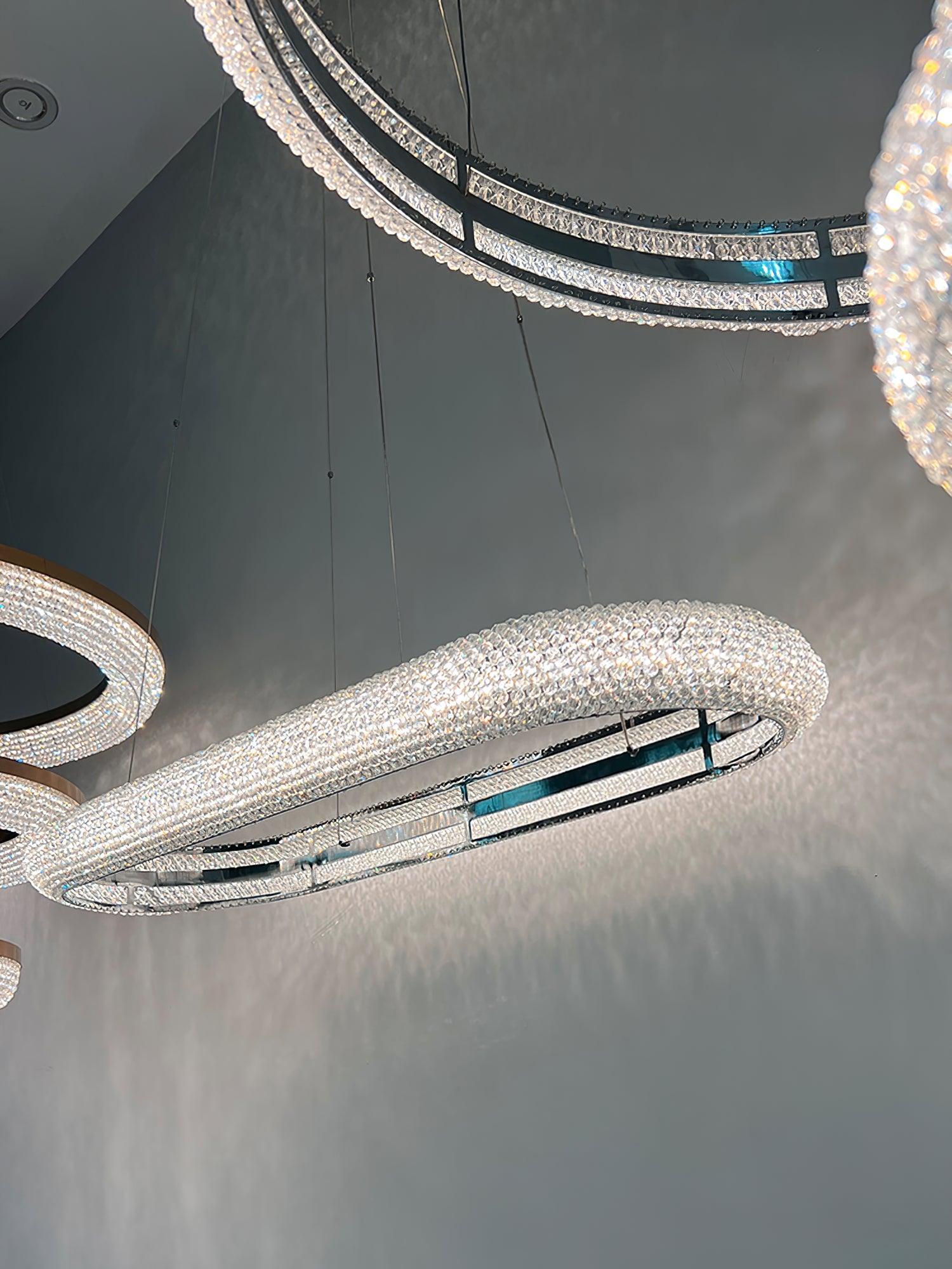 Vazorora Modern Minimalist Ring Crystal Chandelier - Image 6