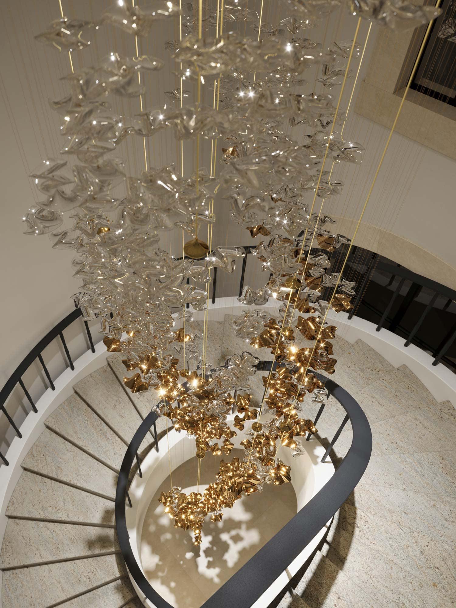 Vecarisra Luxury Tidal Art Glass Pendants Lamp - Image 37