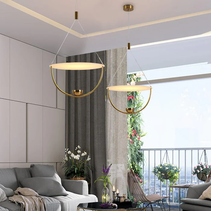 Vecaros Modern Minimalist Disc Pendant Lamp - Image 24