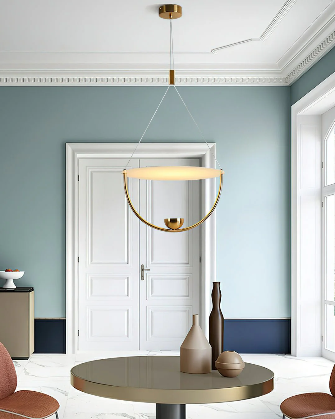 Vecaros Modern Minimalist Disc Pendant Lamp - Image 3