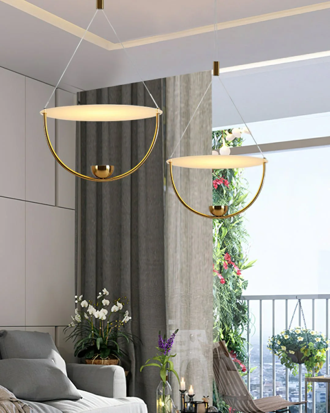 Vecaros Modern Minimalist Disc Pendant Lamp - Image 6