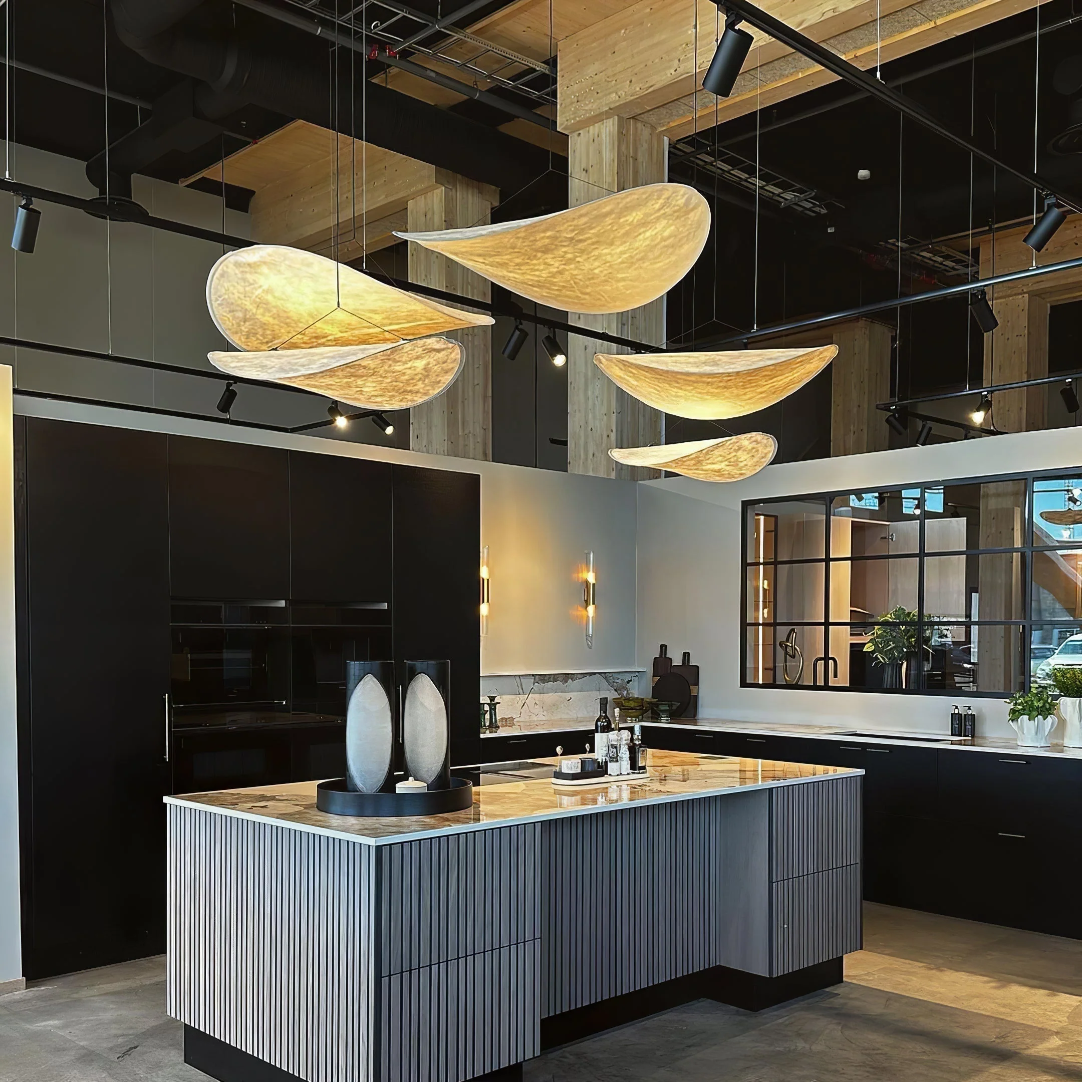 Vela Minimalist Silk Pendant Light - Image 61