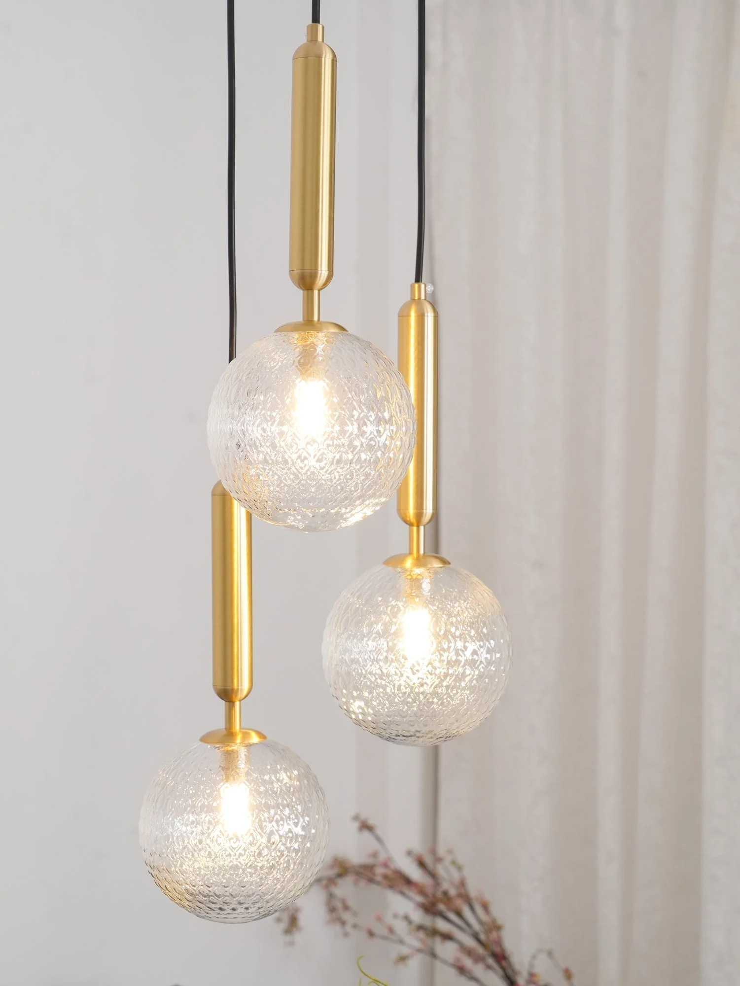 Velain Brass Industrial Pendant Light - Image 101