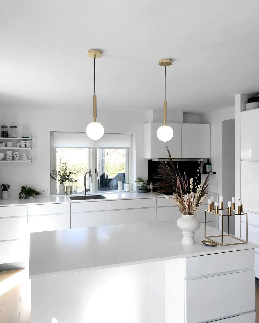 Velain Brass Industrial Pendant Light - Image 16