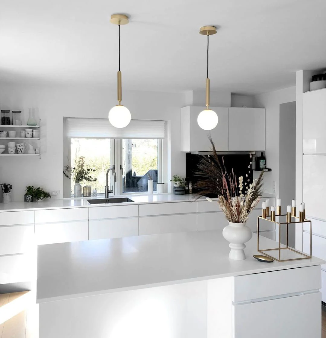 Velain Brass Industrial Pendant Light - Image 2