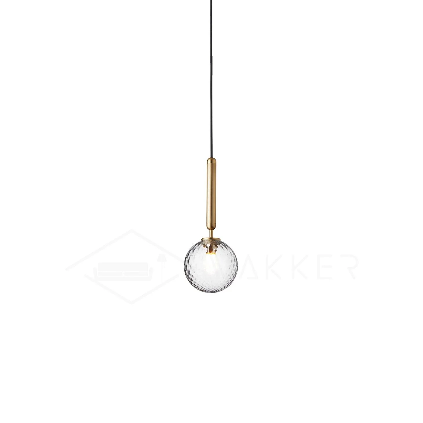 Velain Brass Industrial Pendant Light - Image 4