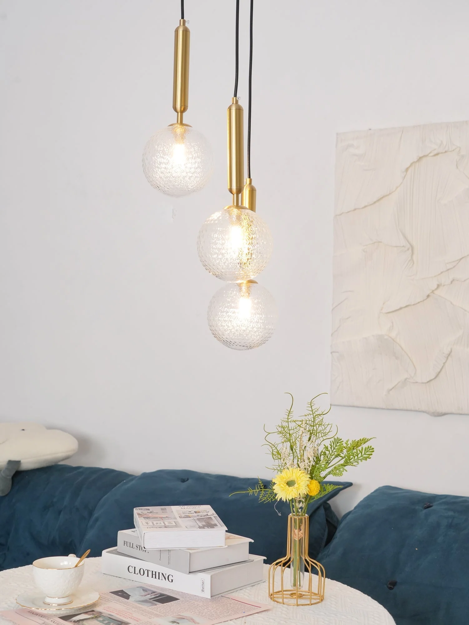 Velain Brass Industrial Pendant Light - Image 98