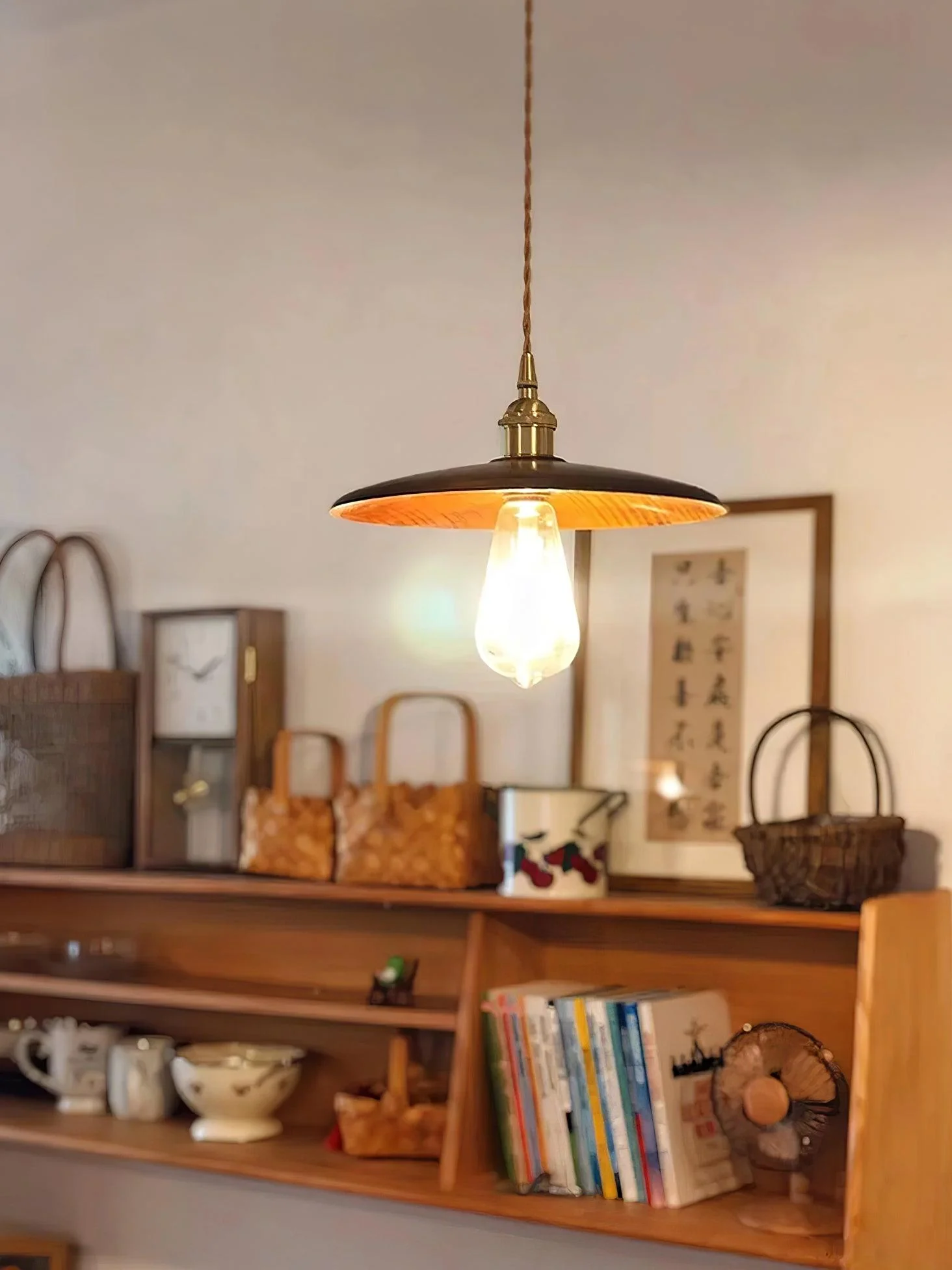 Veldra Brass Retro Pendant Light - Image 4