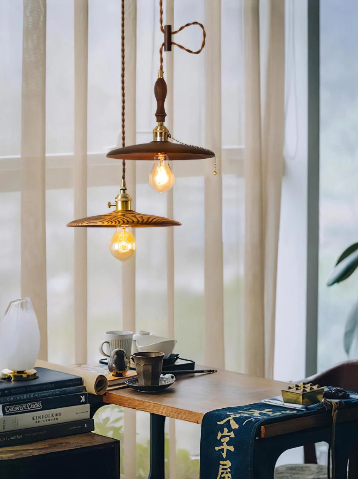 Veldra Brass Retro Pendant Light - Image 9