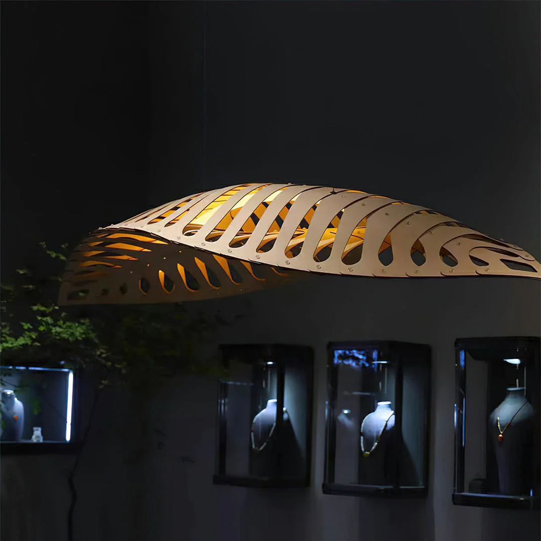 Veliren Leaf Wood Pendant Light - Image 10