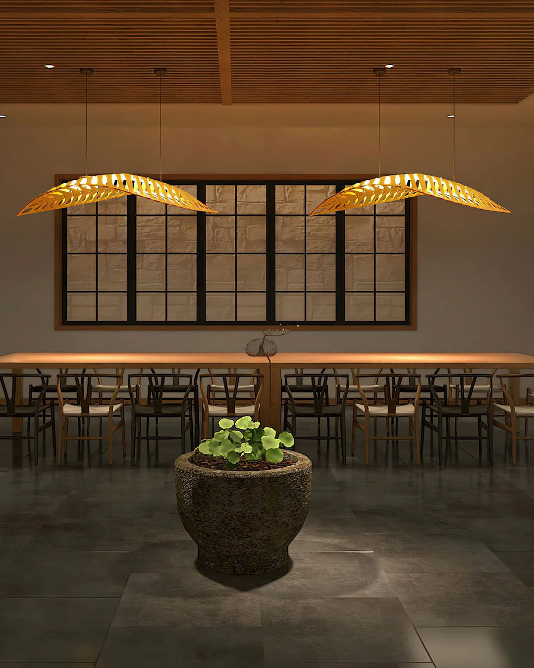 Veliren Leaf Wood Pendant Light - Image 14