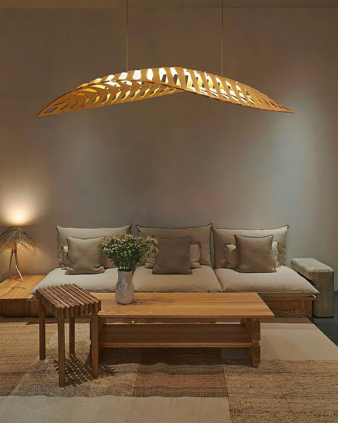 Veliren Leaf Wood Pendant Light - Image 16