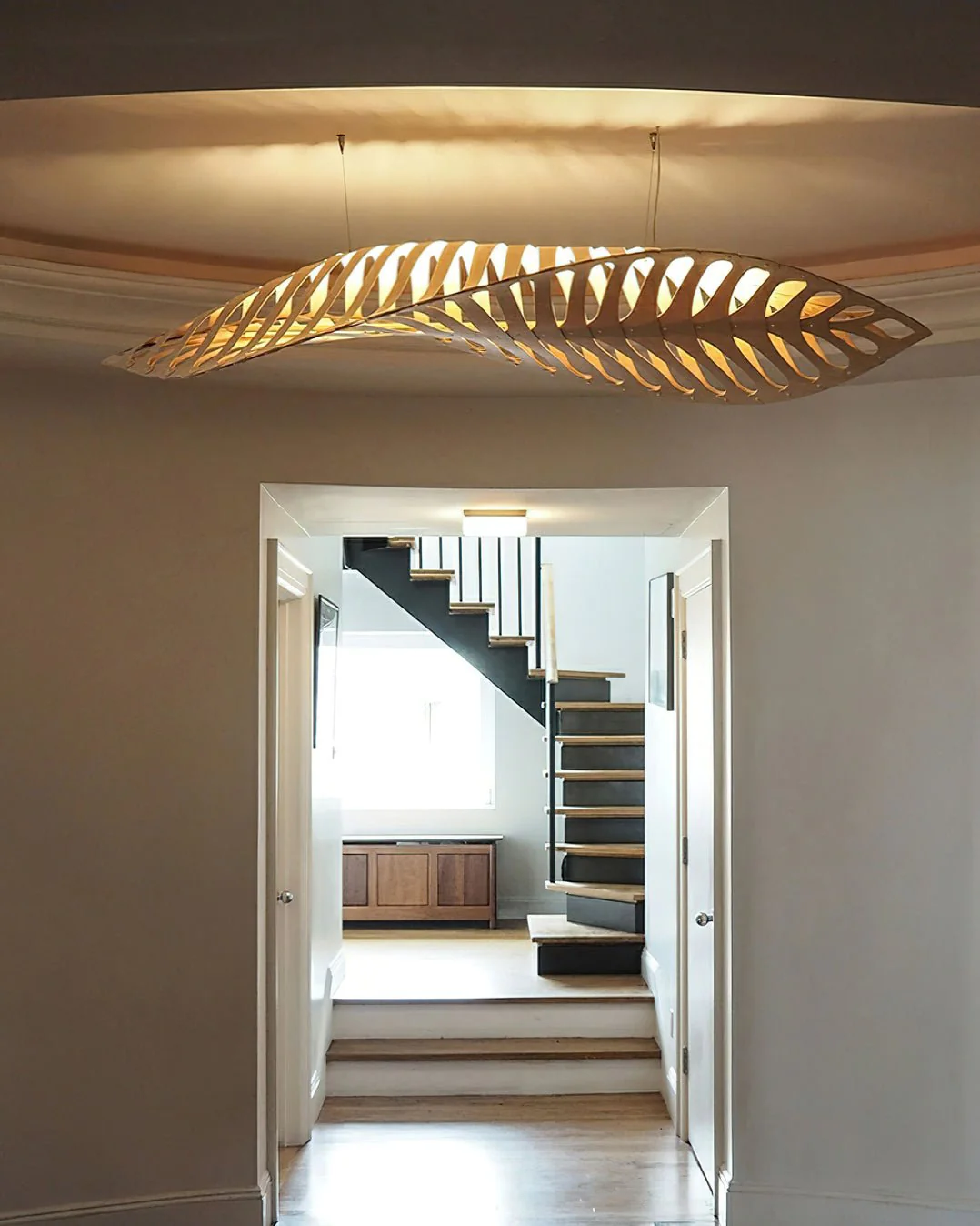 Veliren Leaf Wood Pendant Light - Image 17