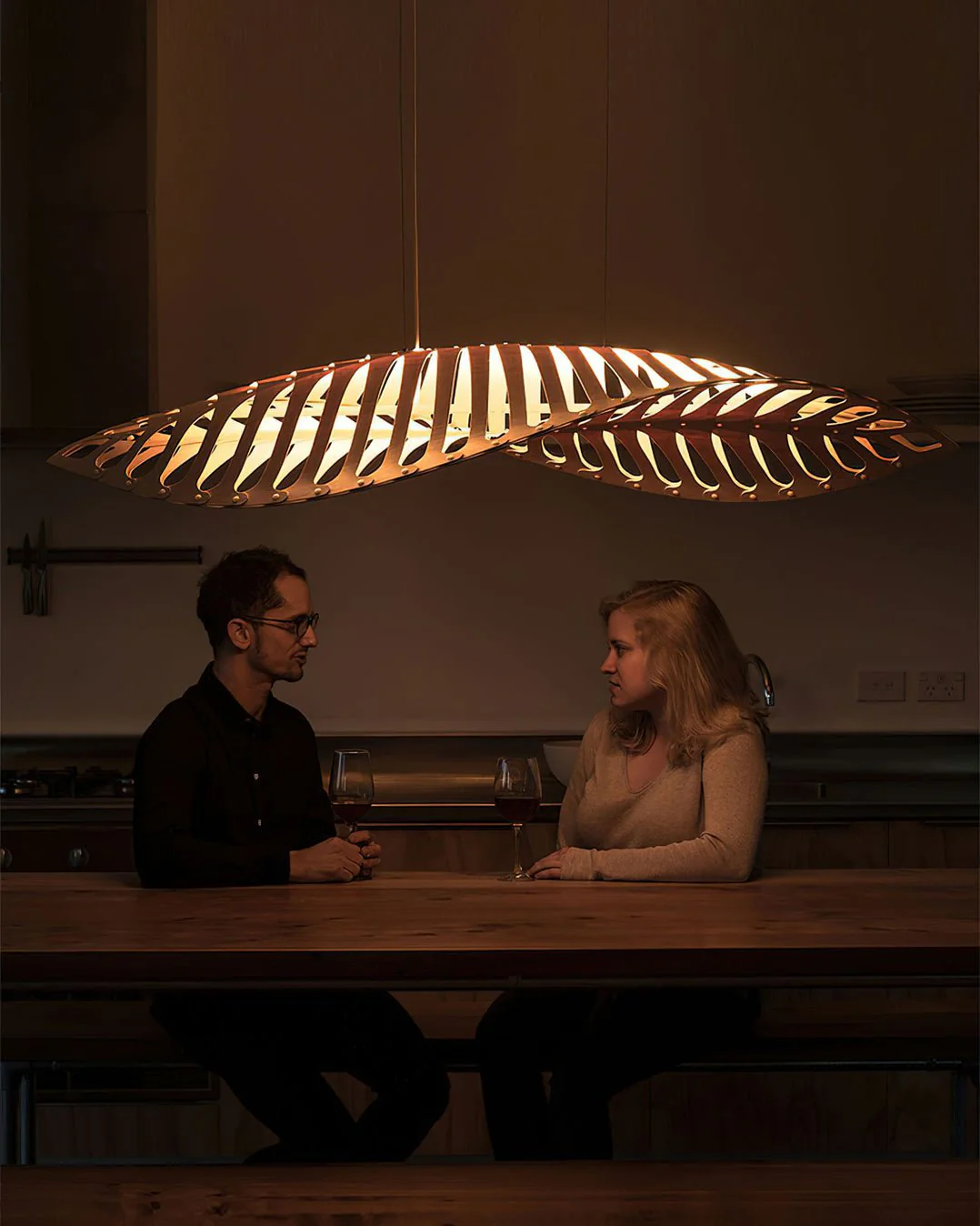 Veliren Leaf Wood Pendant Light - Image 5