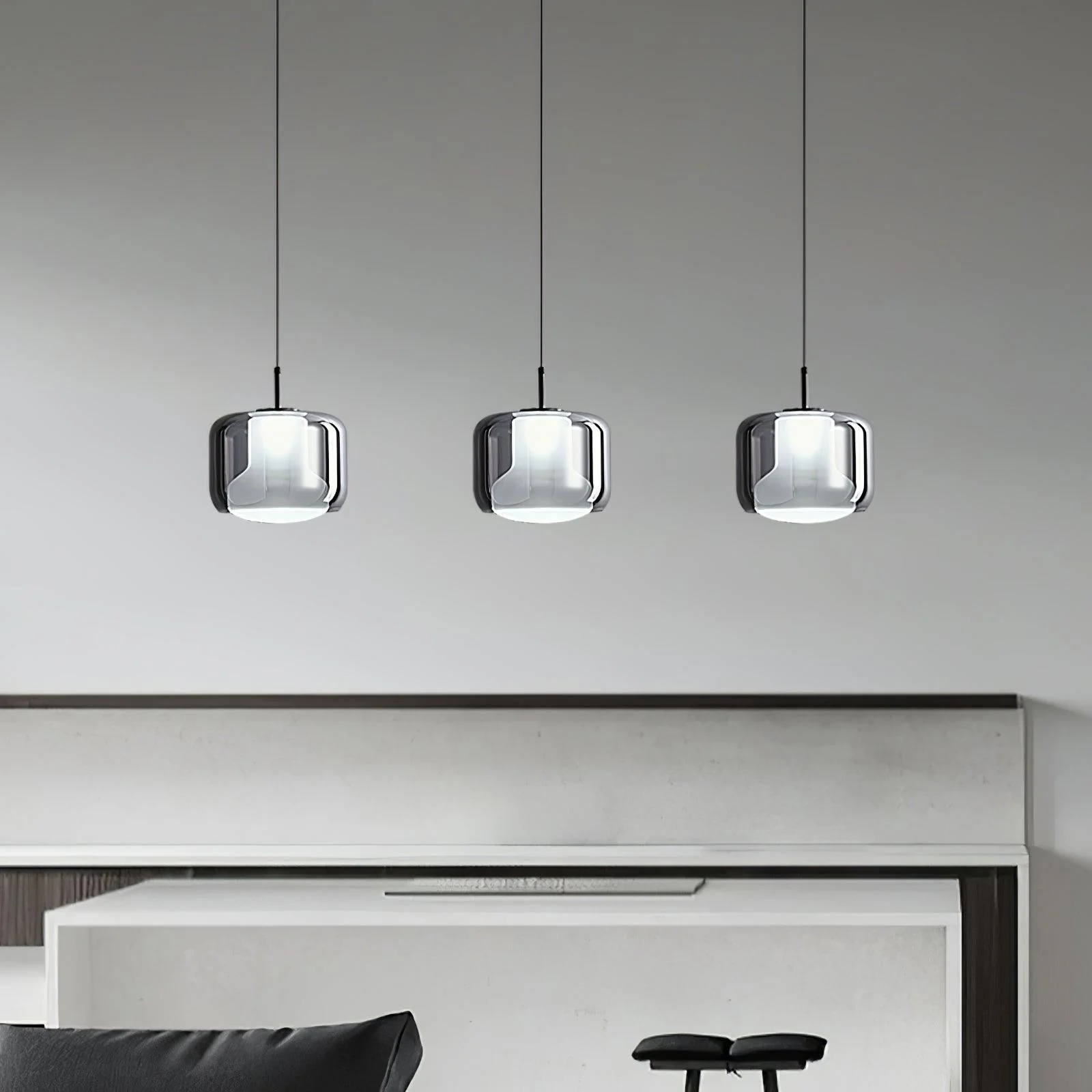 Vella Modern Glass Pendant Lamp - Image 10