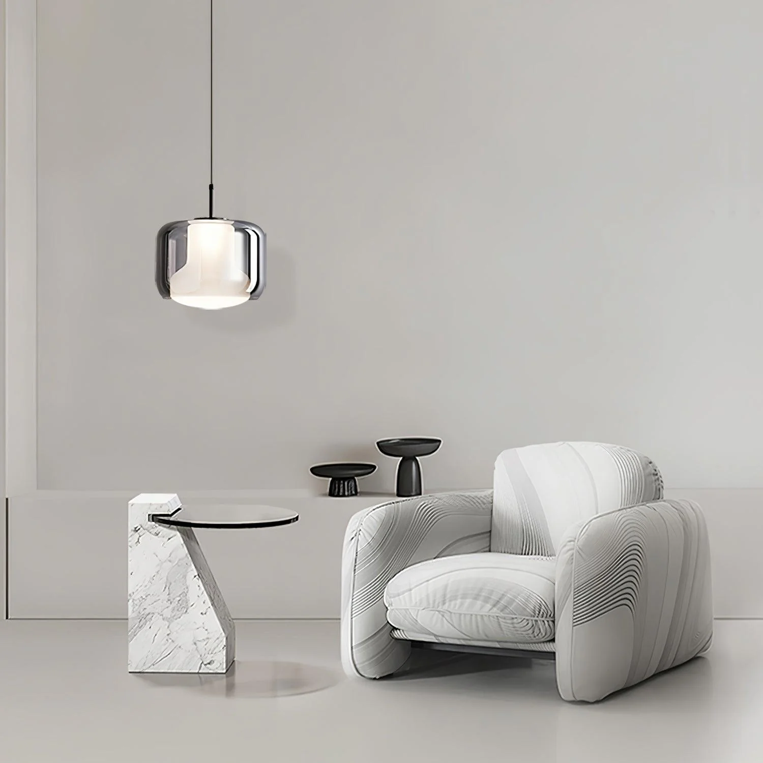 Vella Modern Glass Pendant Lamp - Image 11