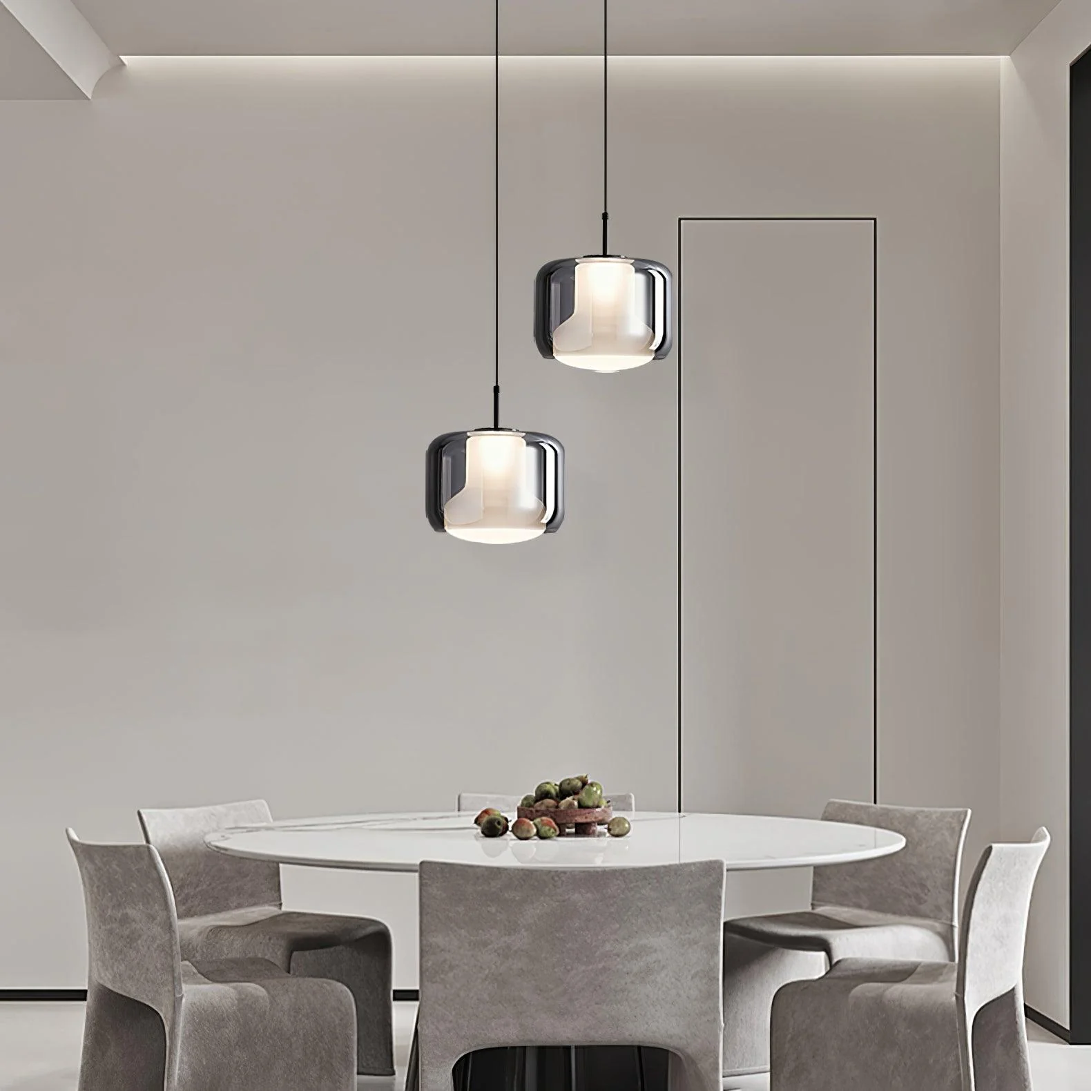 Vella Modern Glass Pendant Lamp - Image 13