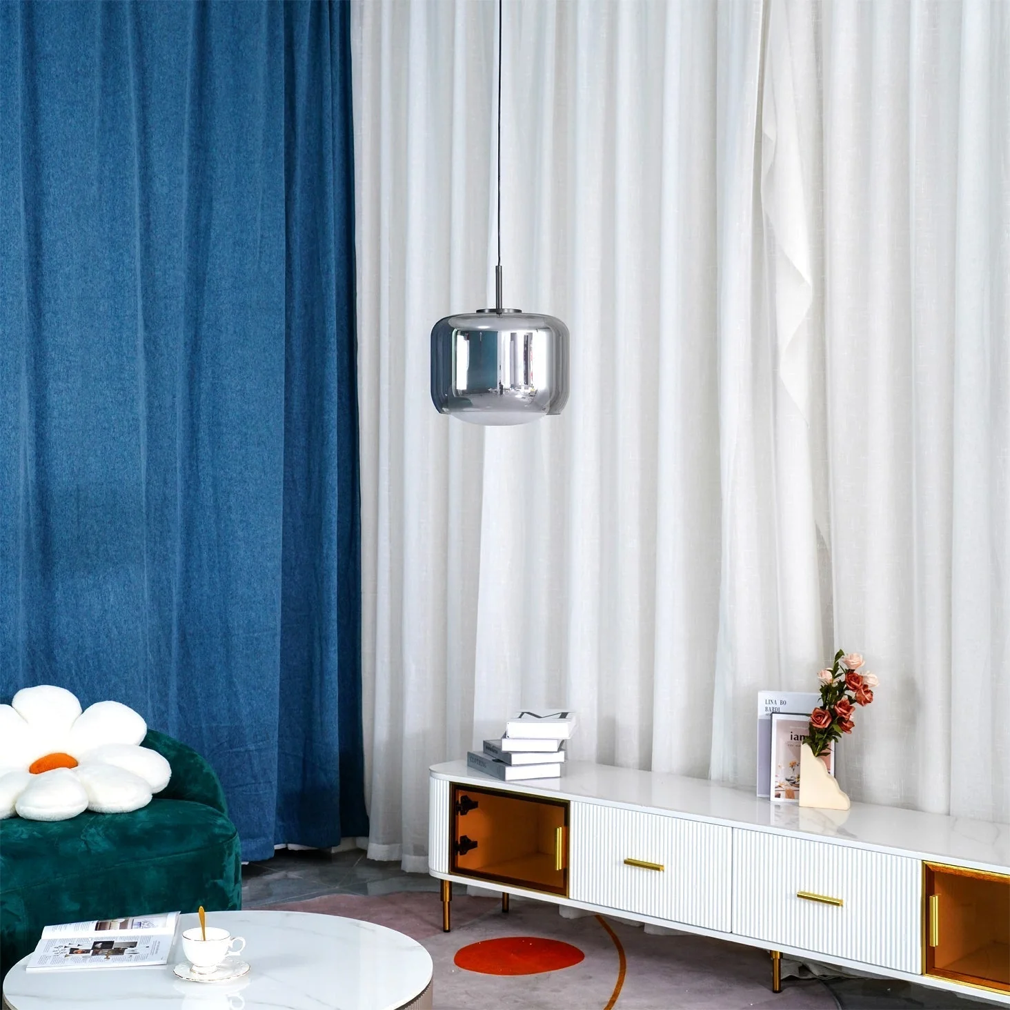 Vella Modern Glass Pendant Lamp - Image 14