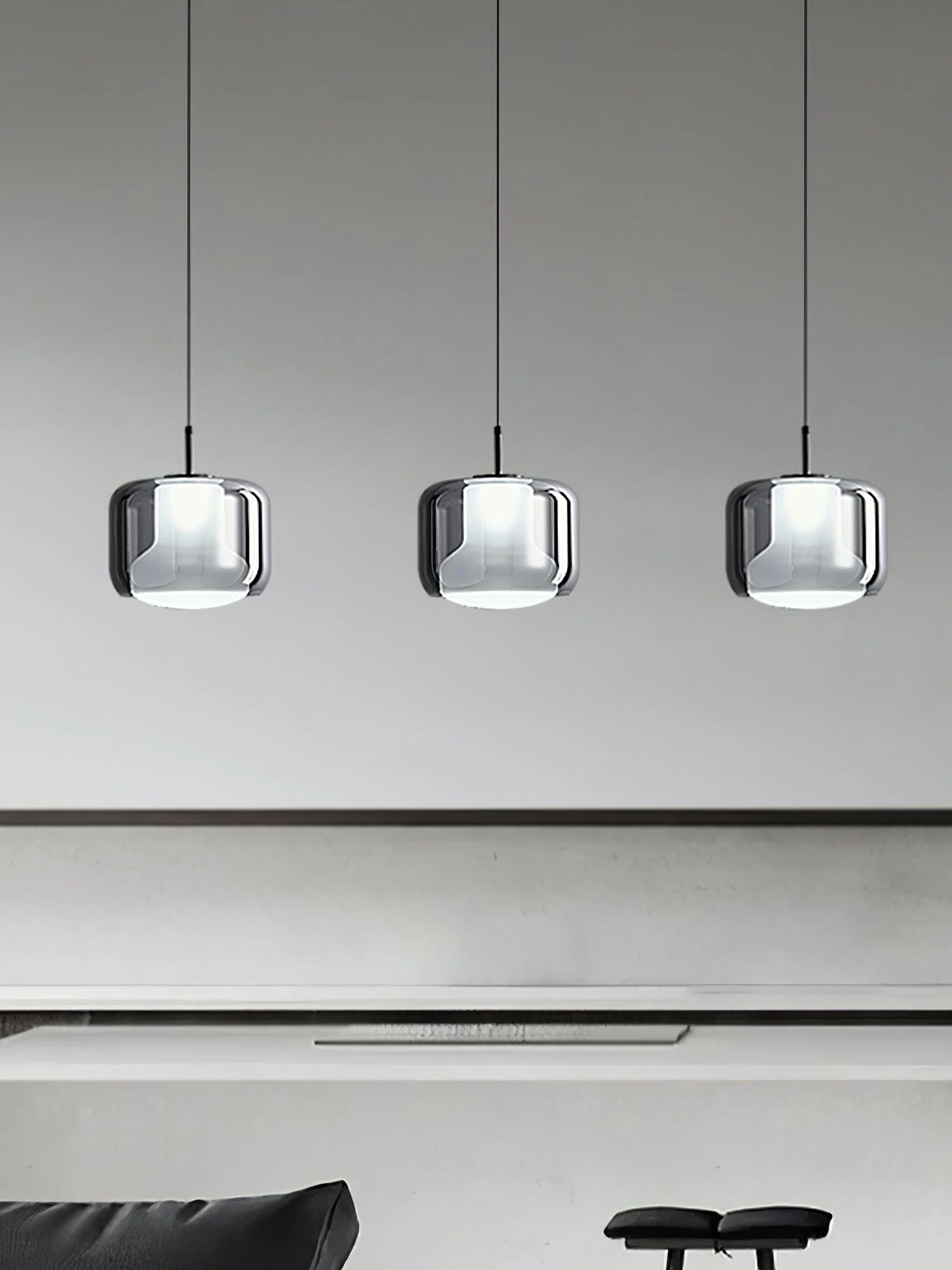 Vella Modern Glass Pendant Lamp - Image 19