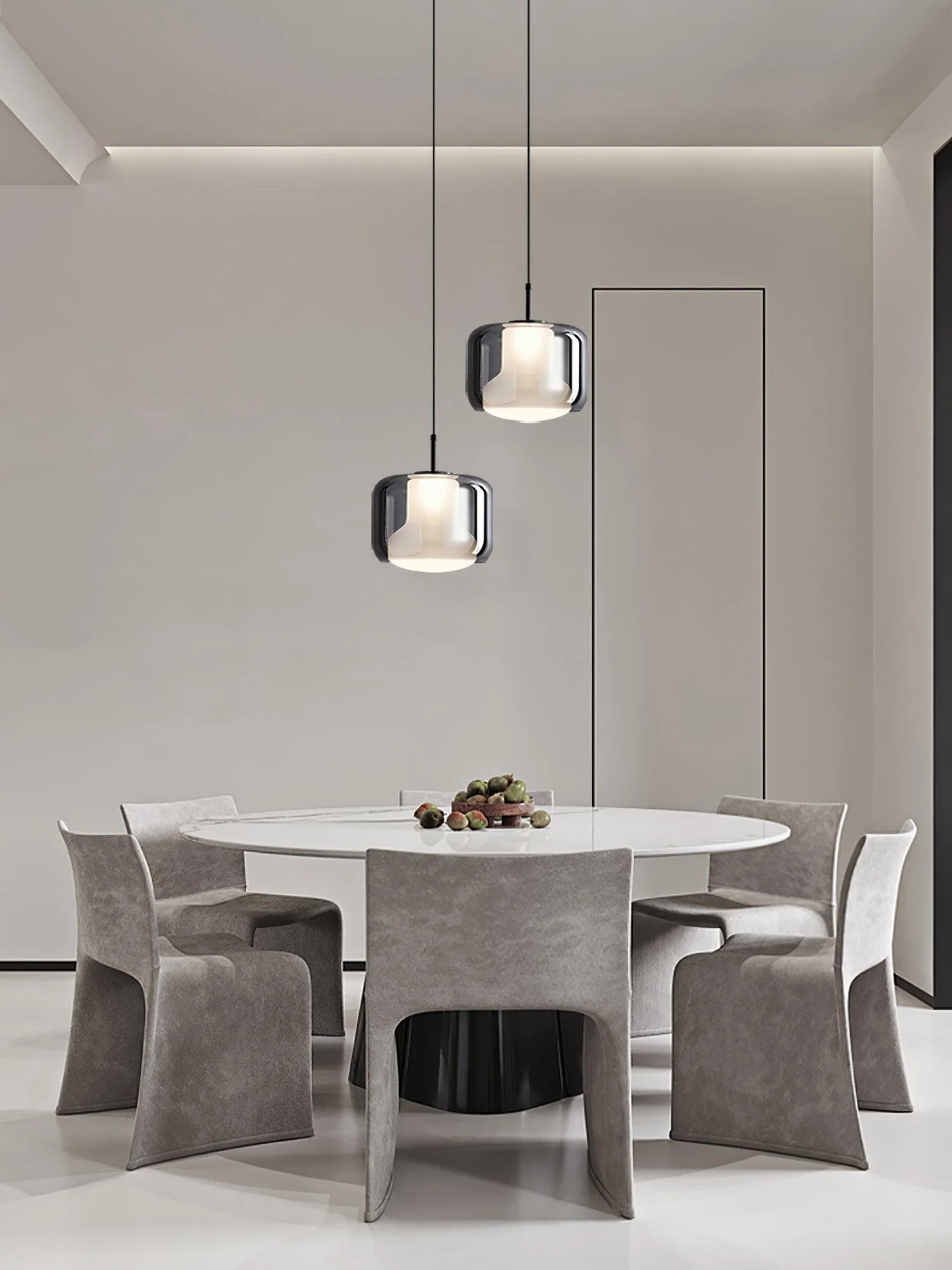Vella Modern Glass Pendant Lamp - Image 3
