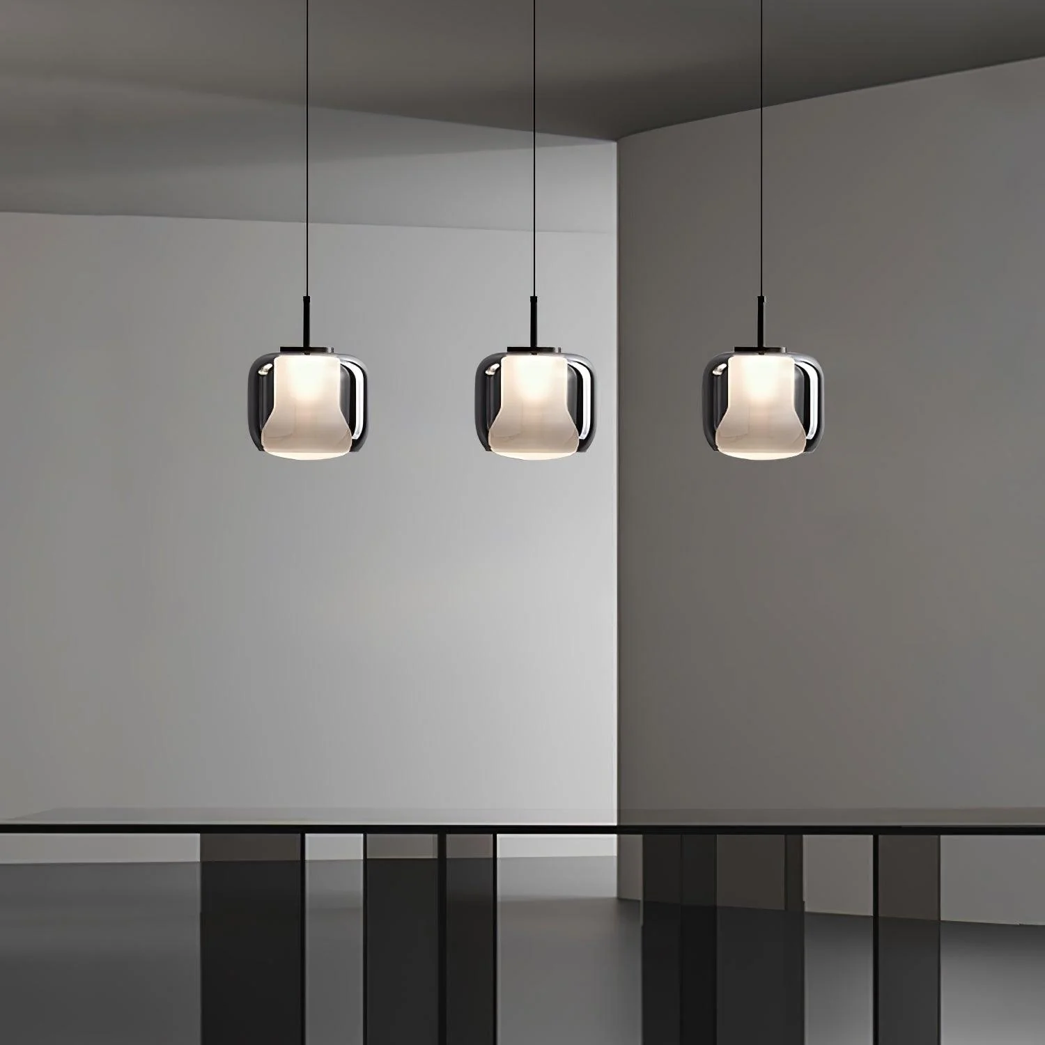 Vella Modern Glass Pendant Lamp - Image 4