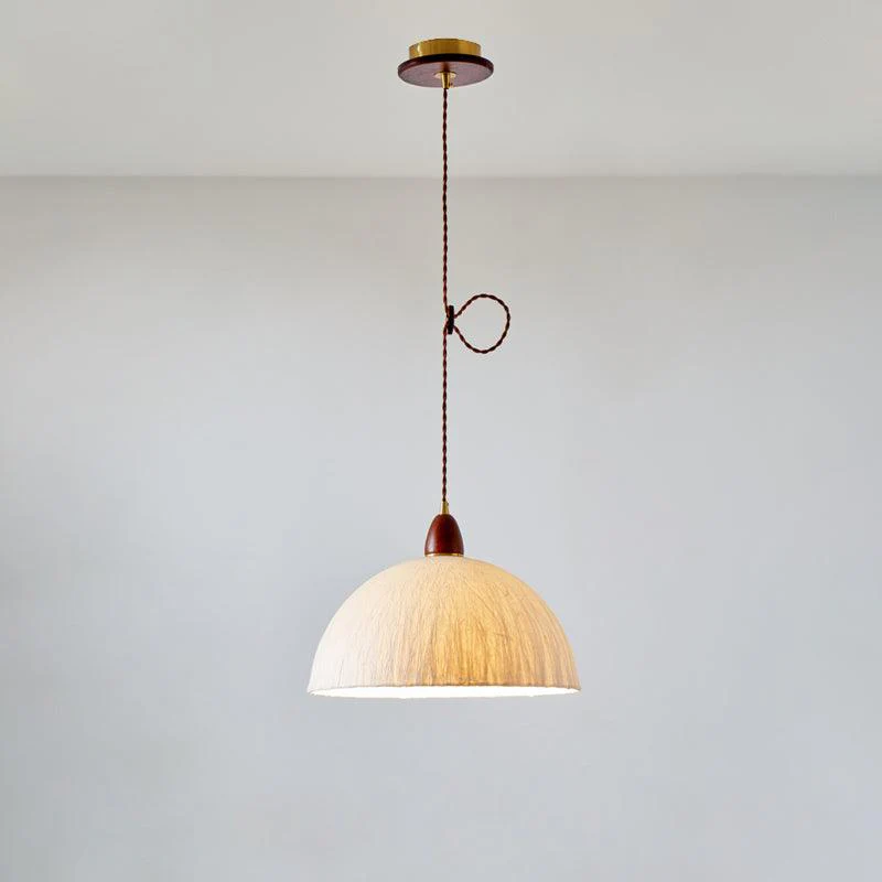 Vellara Paper & Wood Pendant Lamp - Image 26