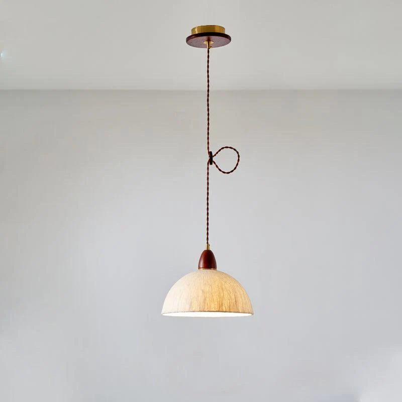 Vellara Paper & Wood Pendant Lamp - Image 46