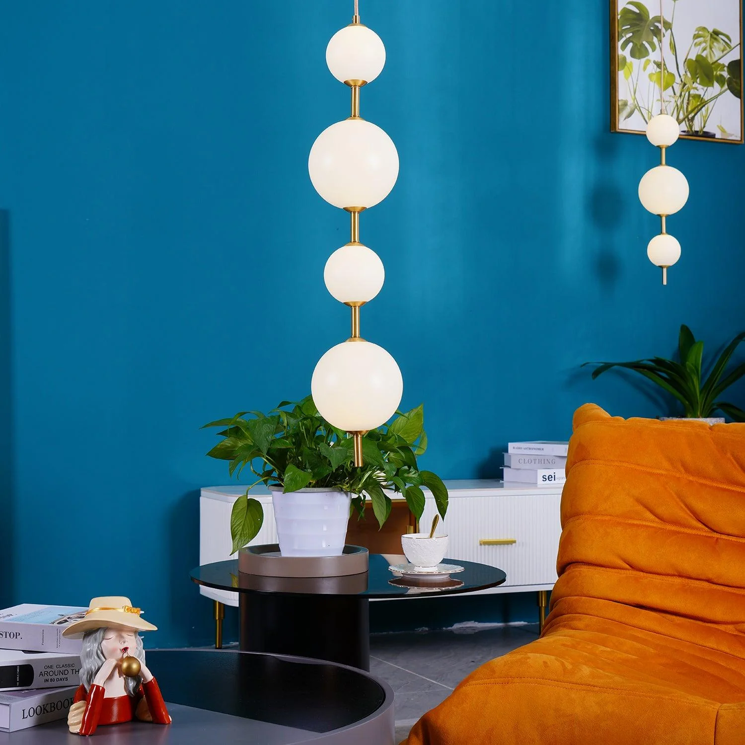 Velloran Brass Plastic Pendant Lamp - Image 22