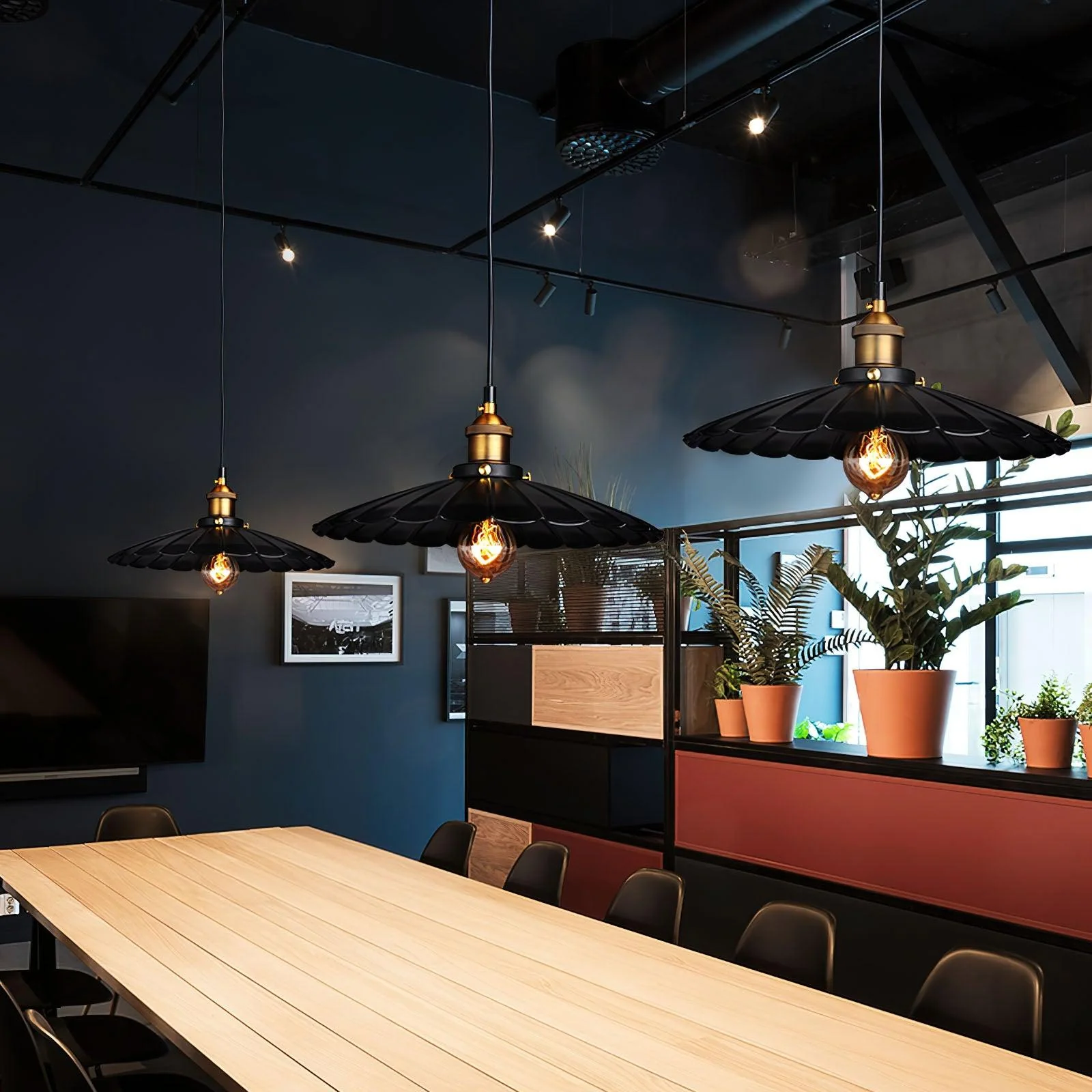 Velora Contemporary Iron Pendant Light - Image 9