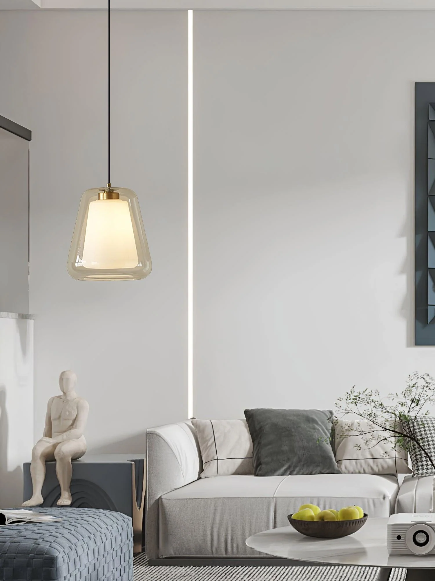 Velorace Gold Contemporary Pendant Light - Image 10