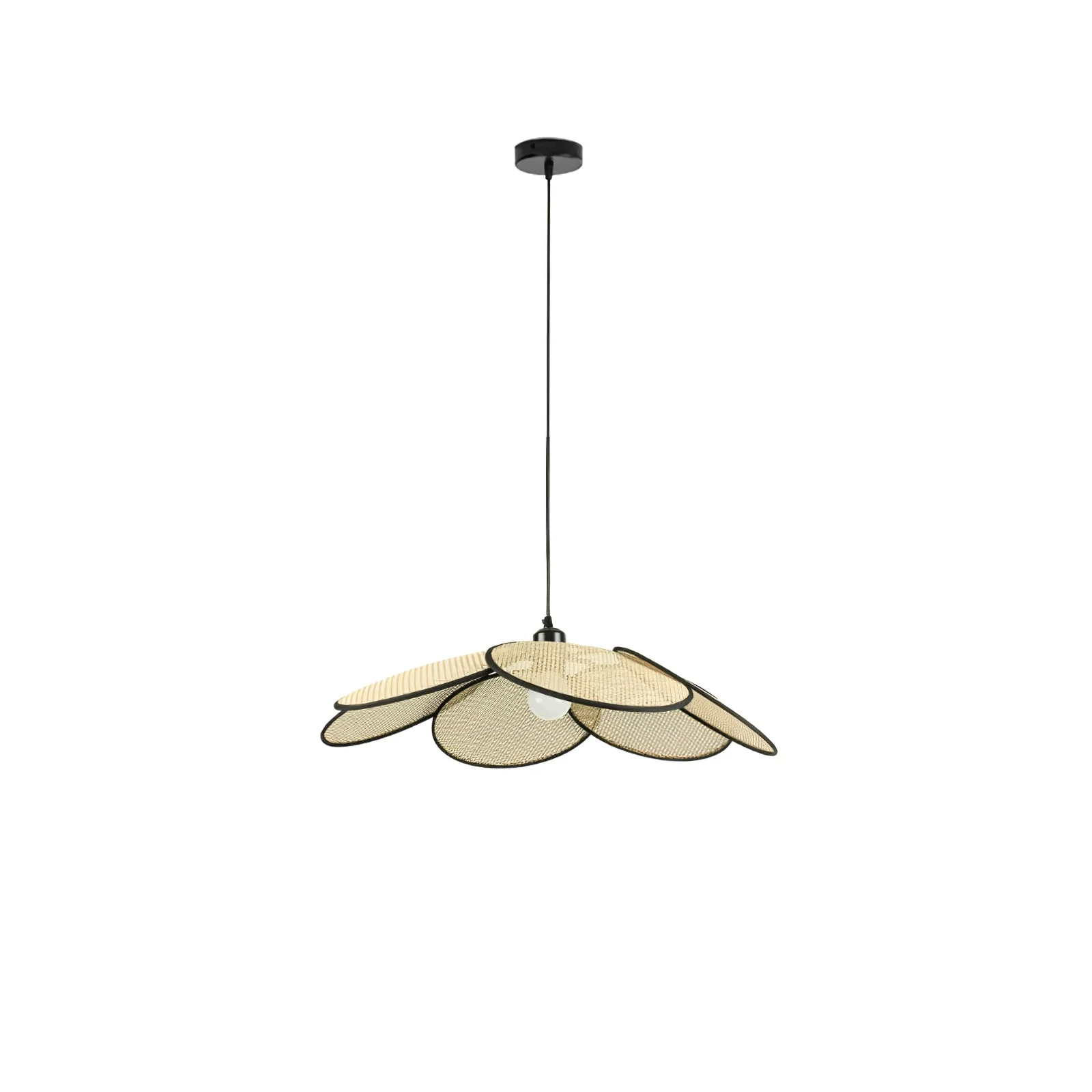 Vemarora Premium Elegance Petals Rattan Fabric Pendant Lamp - Image 18