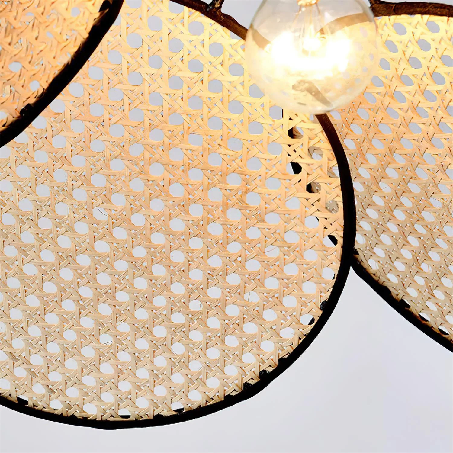 Vemarora Premium Elegance Petals Rattan Fabric Pendant Lamp - Image 22