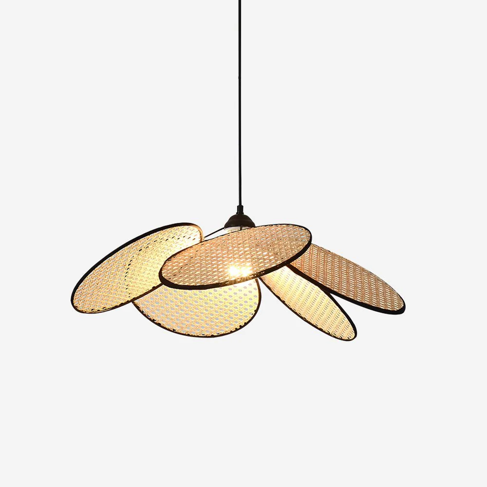Vemarora Premium Elegance Petals Rattan Fabric Pendant Lamp - Image 24