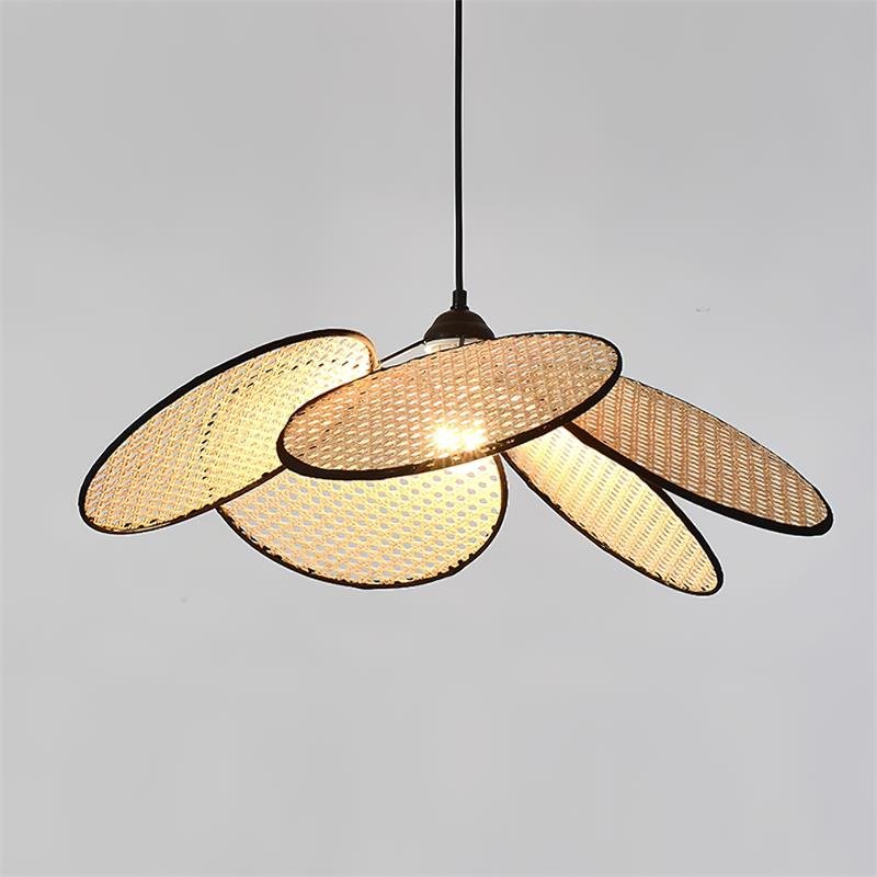 Vemarora Premium Elegance Petals Rattan Fabric Pendant Lamp - Image 26
