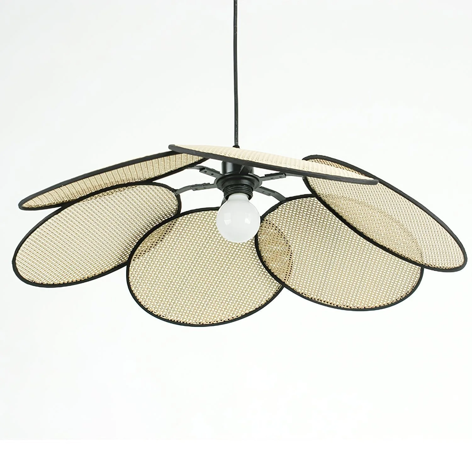Vemarora Premium Elegance Petals Rattan Fabric Pendant Lamp - Image 30