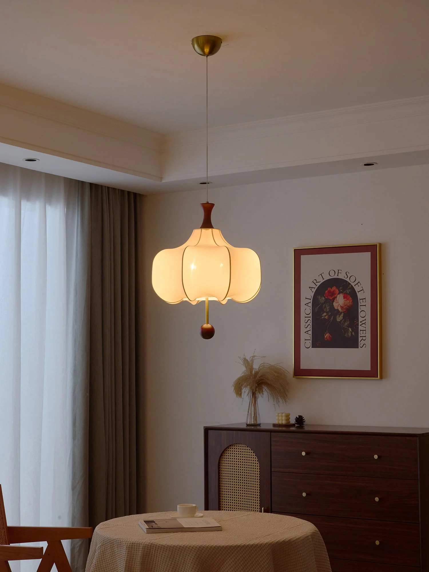 Venoryra Premium Elegance Cloud Wood Pendant Lamp - Image 12