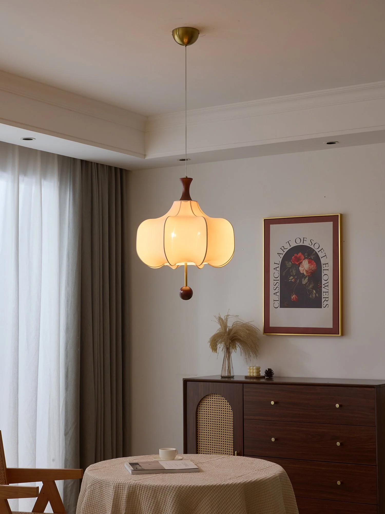 Venoryra Premium Elegance Cloud Wood Pendant Lamp - Image 13