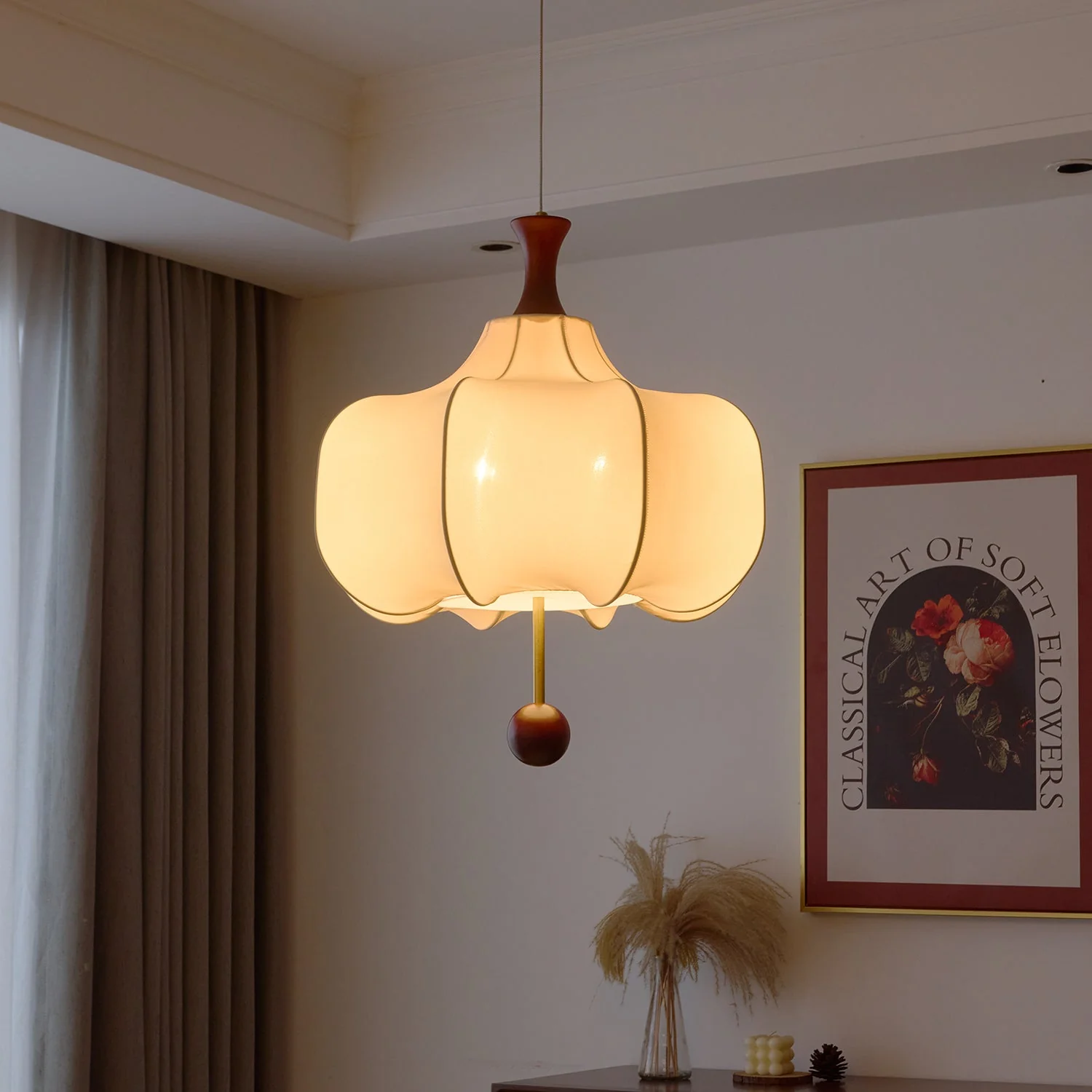 Venoryra Premium Elegance Cloud Wood Pendant Lamp - Image 3