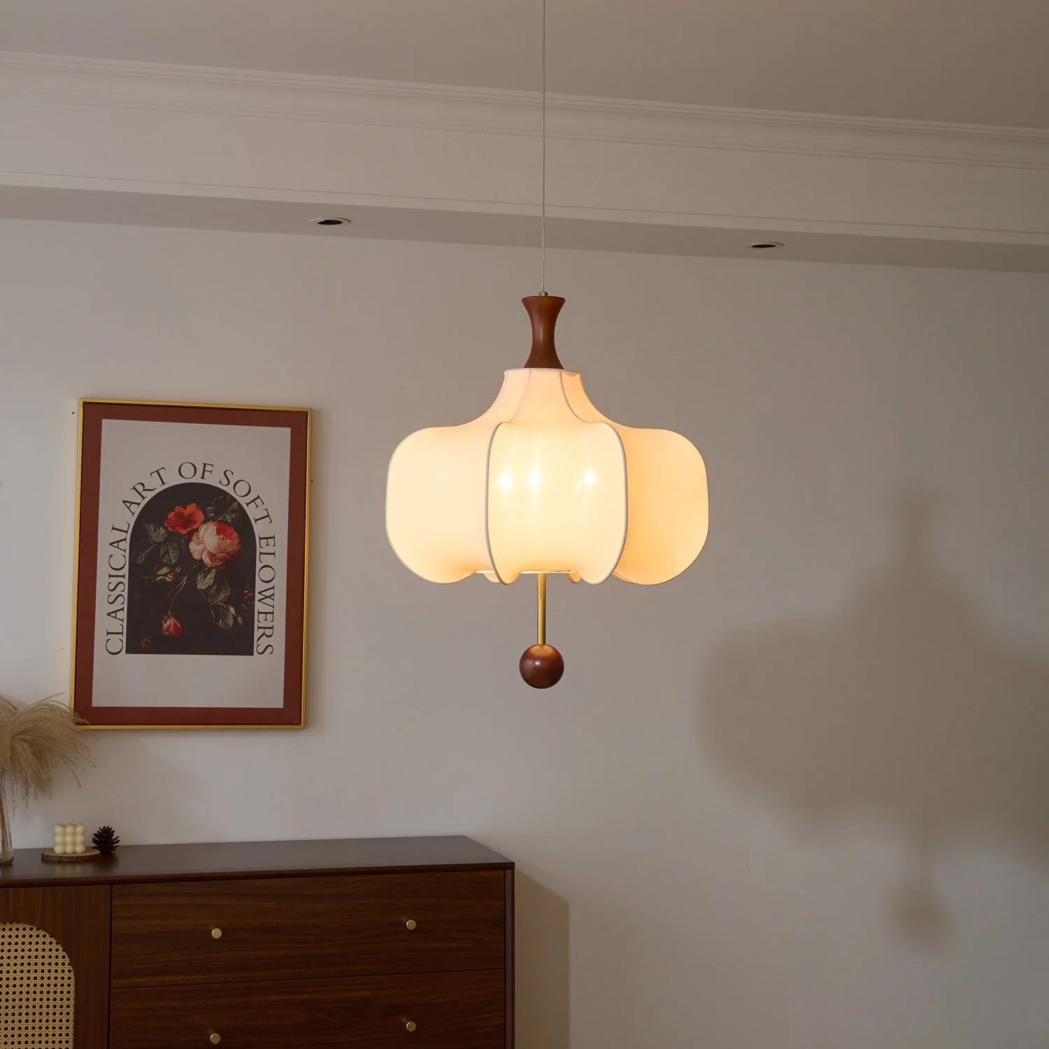 Venoryra Premium Elegance Cloud Wood Pendant Lamp - Image 6