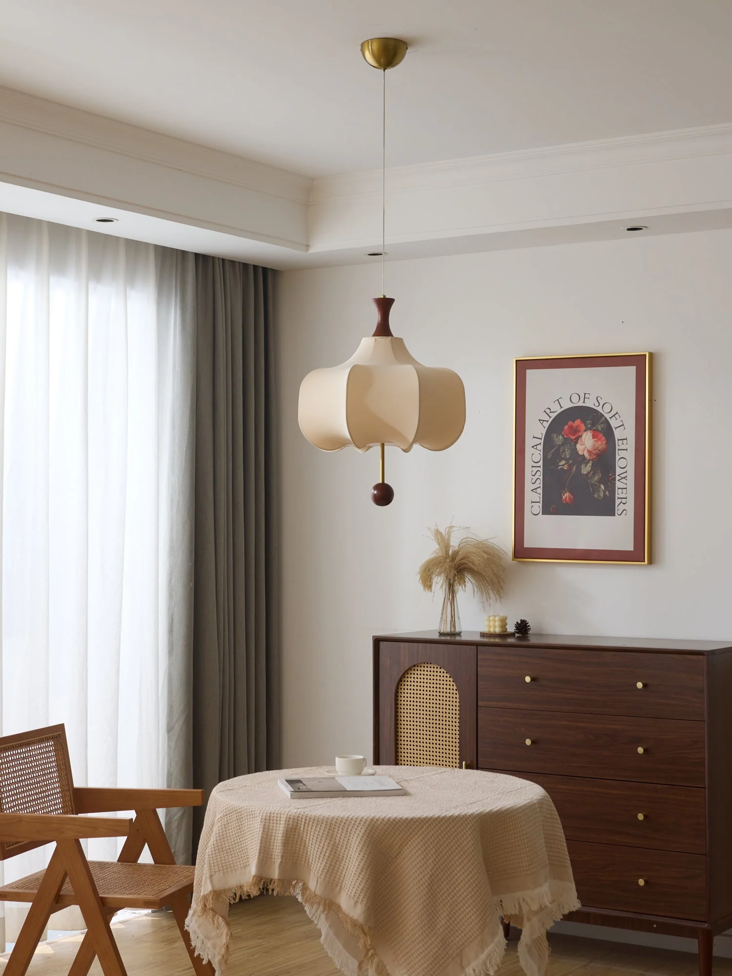 Venoryra Premium Elegance Cloud Wood Pendant Lamp - Image 8