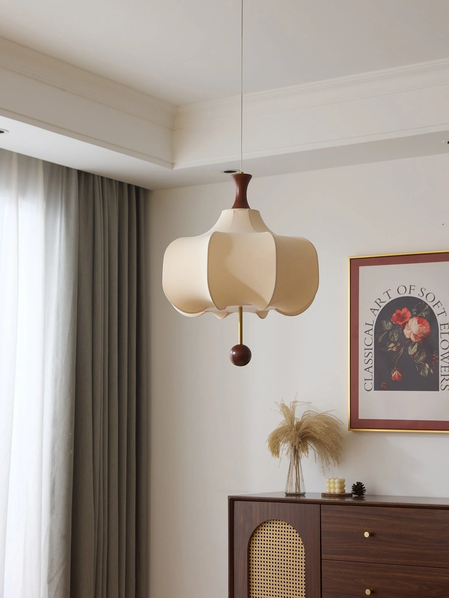 Venoryra Premium Elegance Cloud Wood Pendant Lamp - Image 9