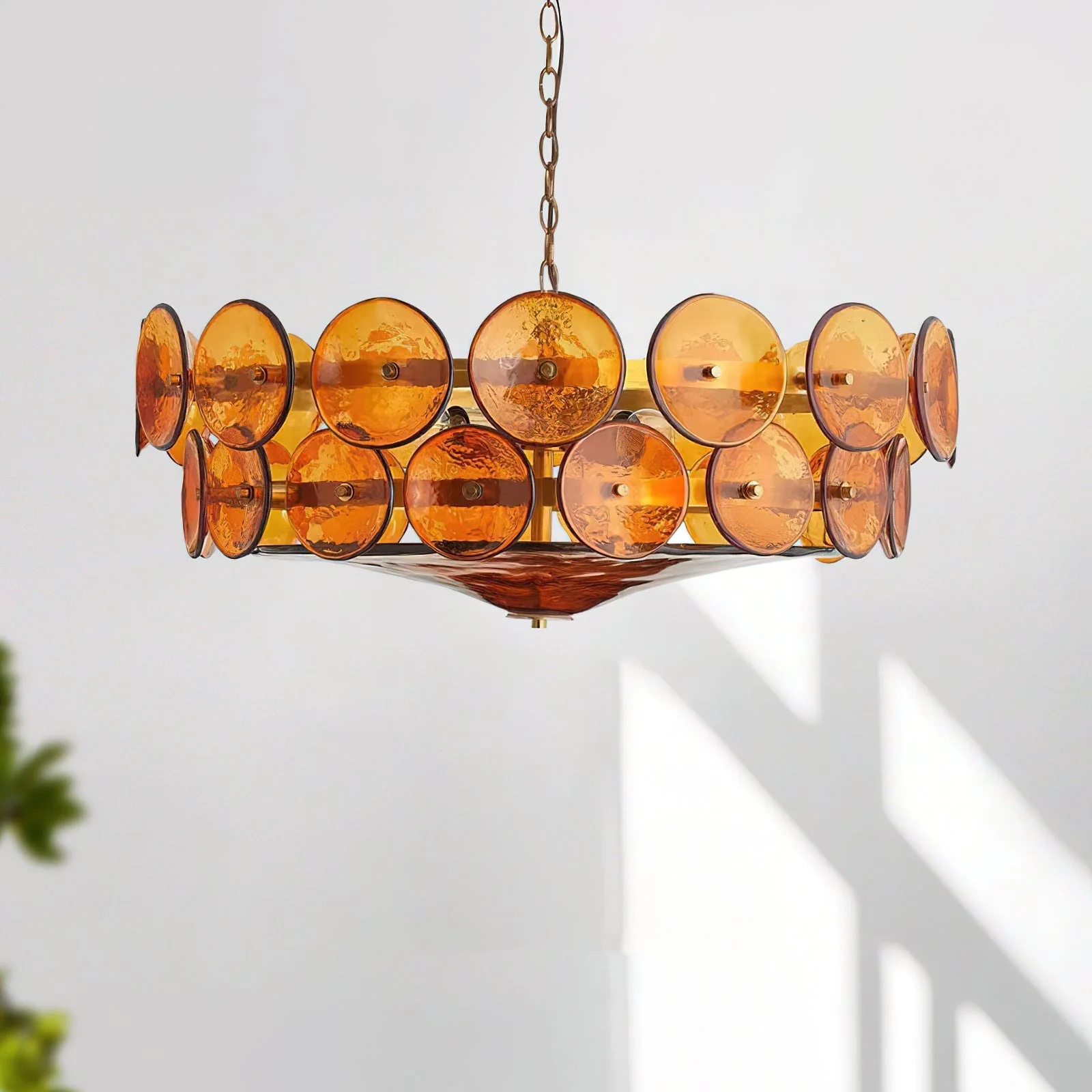 Ventilo Amber Glass Chandelier - Image 12