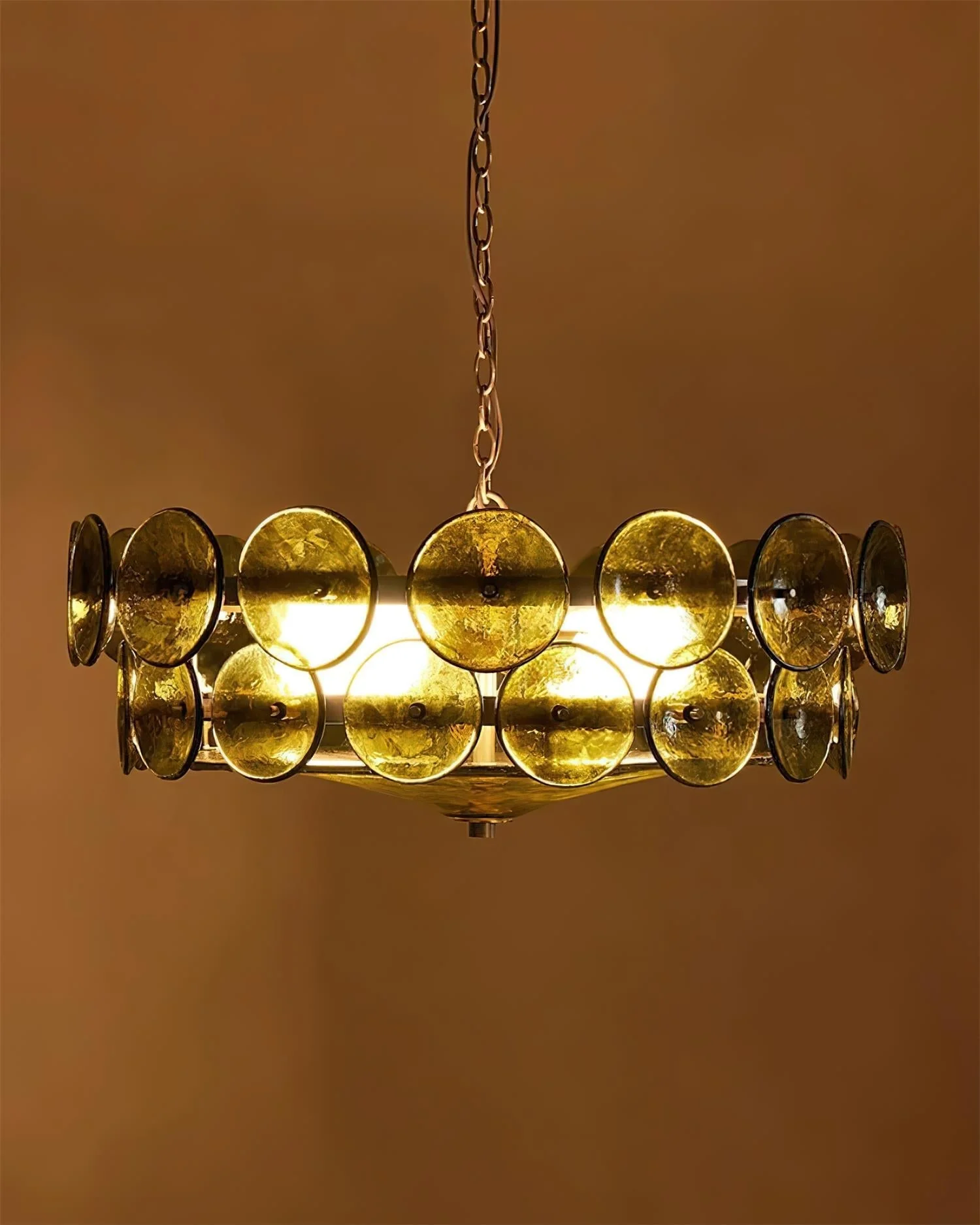 Ventilo Amber Glass Chandelier - Image 13