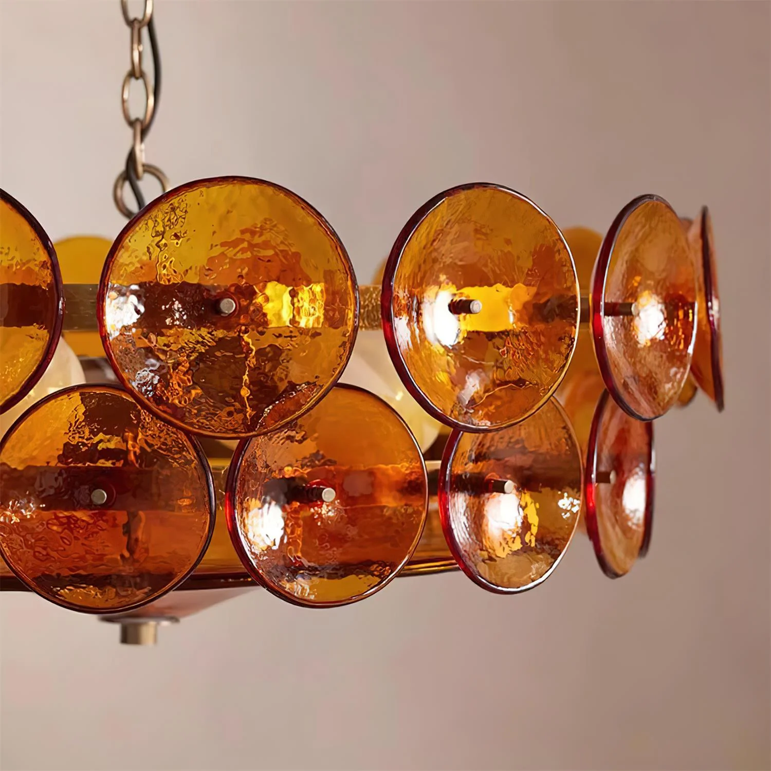 Ventilo Amber Glass Chandelier - Image 15