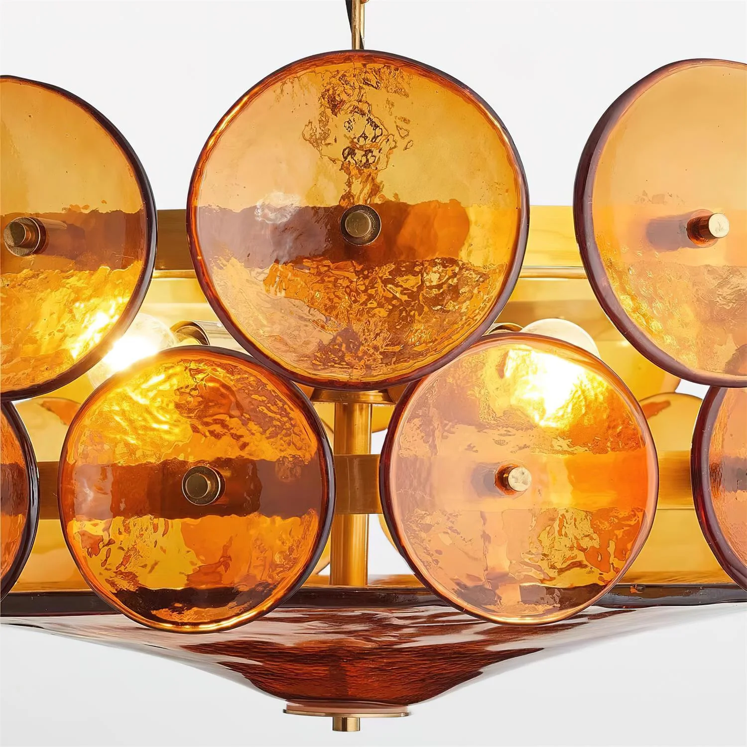 Ventilo Amber Glass Chandelier - Image 17