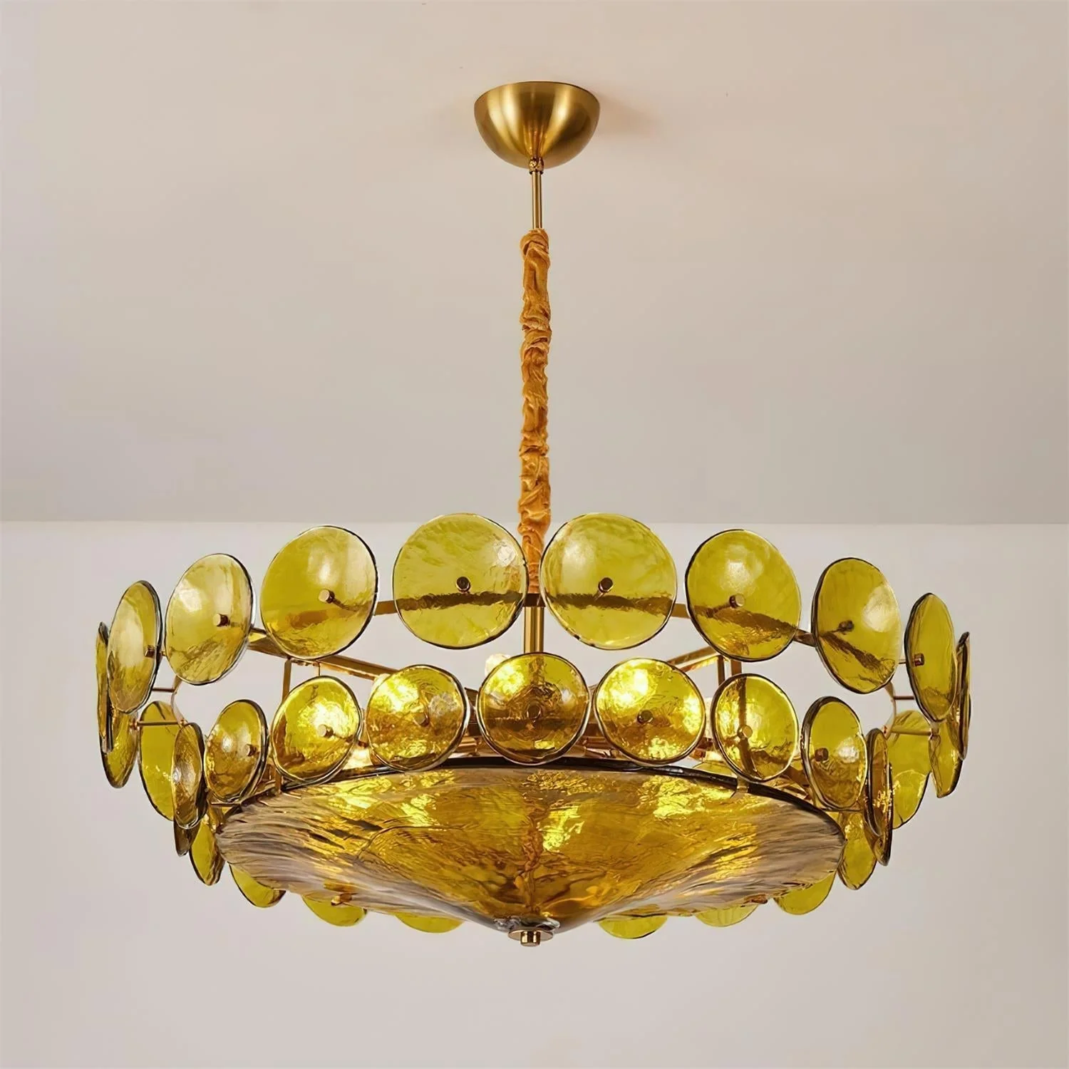 Ventilo Amber Glass Chandelier - Image 21