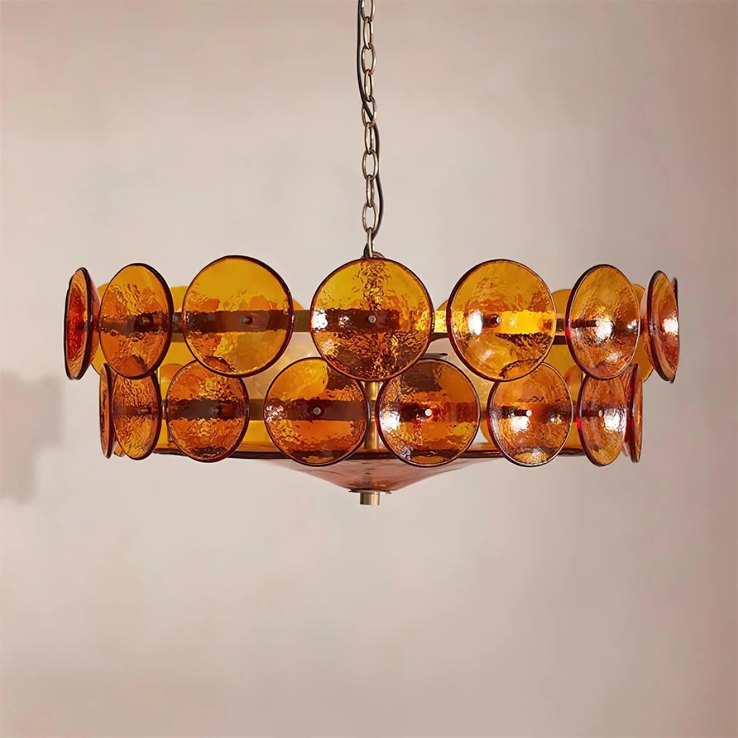 Ventilo Amber Glass Chandelier - Image 26