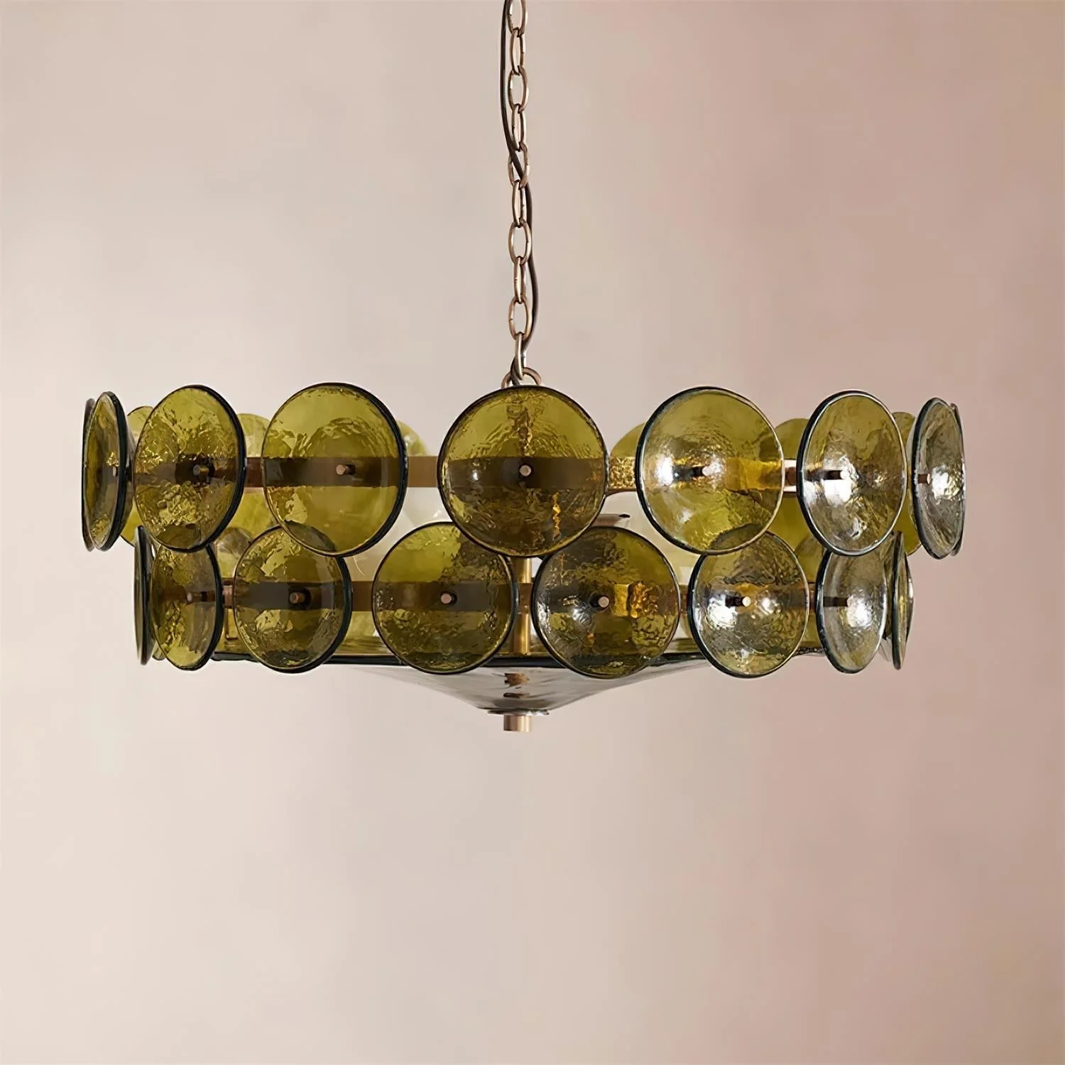 Ventilo Amber Glass Chandelier - Image 30