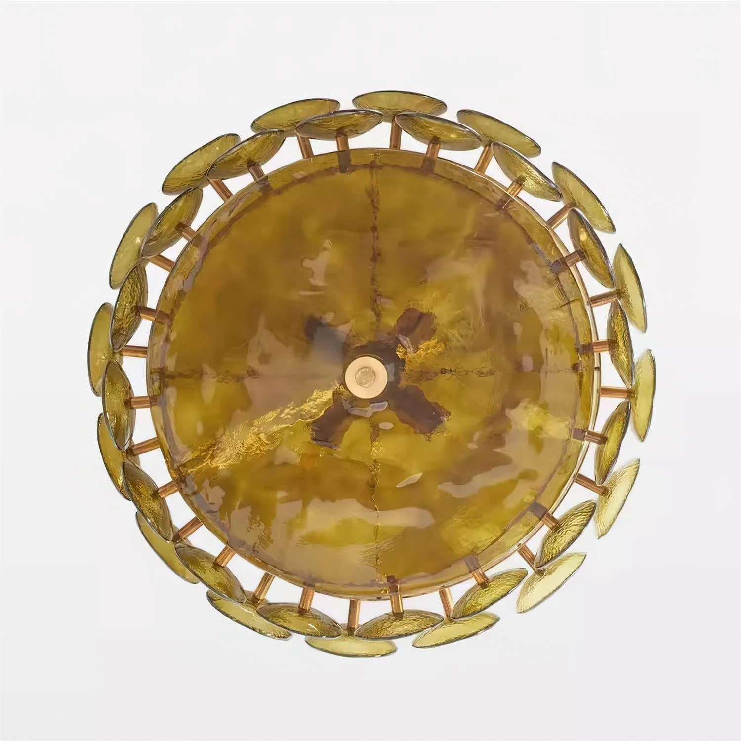 Ventilo Amber Glass Chandelier - Image 4