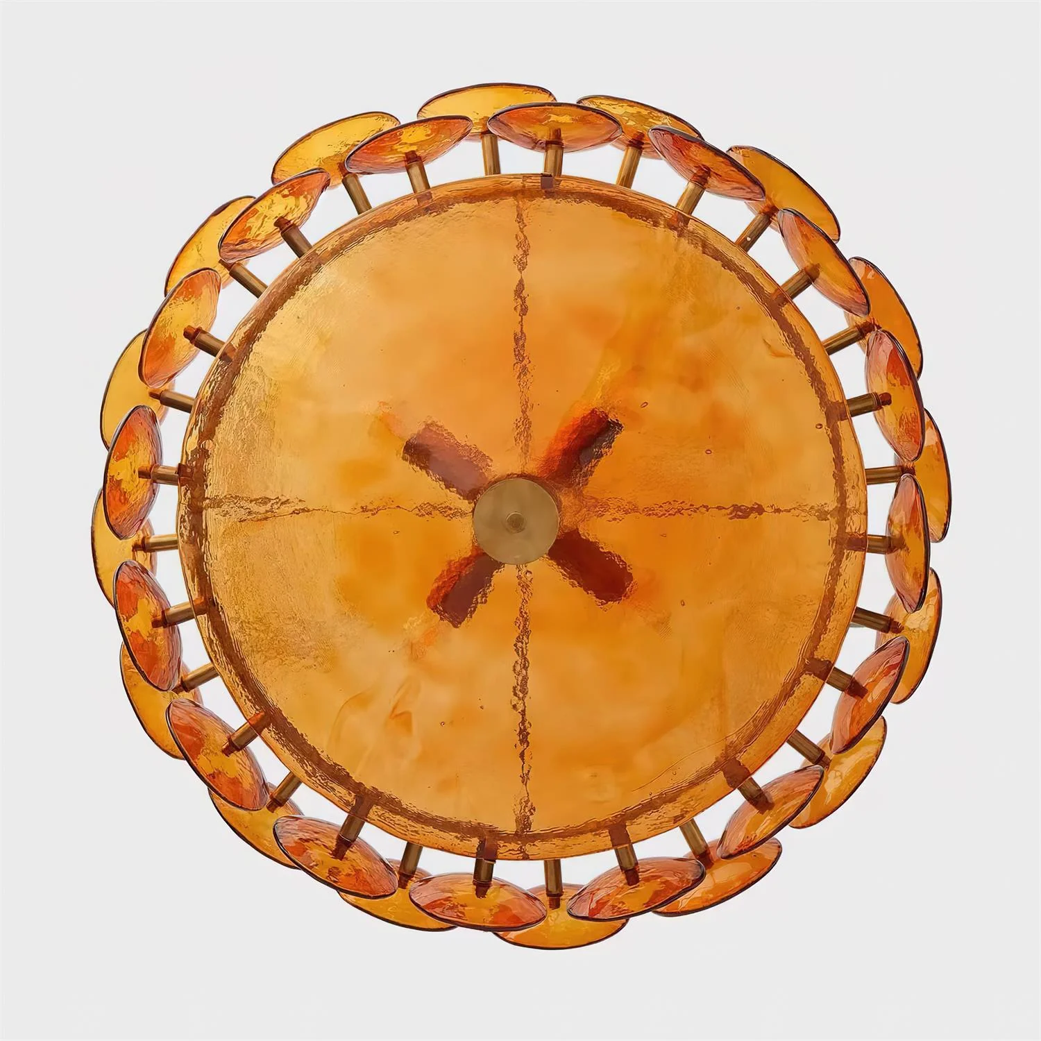 Ventilo Amber Glass Chandelier - Image 6
